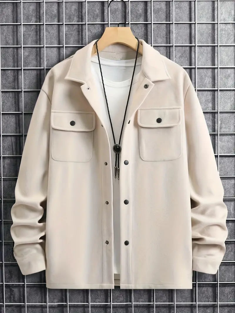 Übergangs- Hemdjacke mit Doppeltaschen