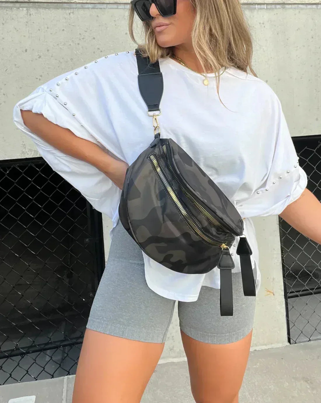 Damen-Hemd mit Oversize-Schnitt und Baumwollmischung