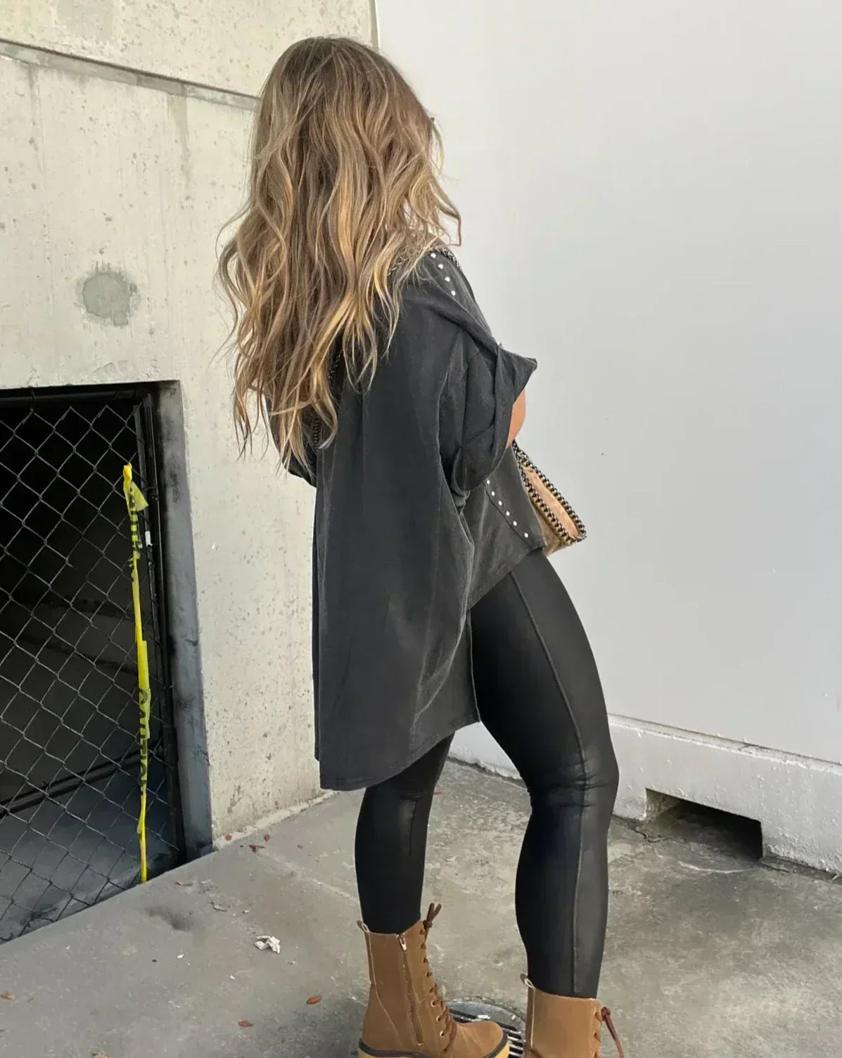 Damen-Hemd mit Oversize-Schnitt und Baumwollmischung