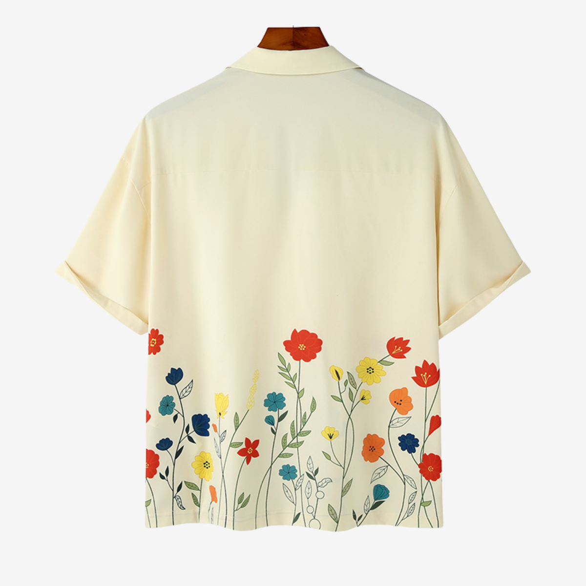 Kurzarm Bluse mit floralen Mustern