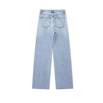 Zerissene Baggy Denimhose