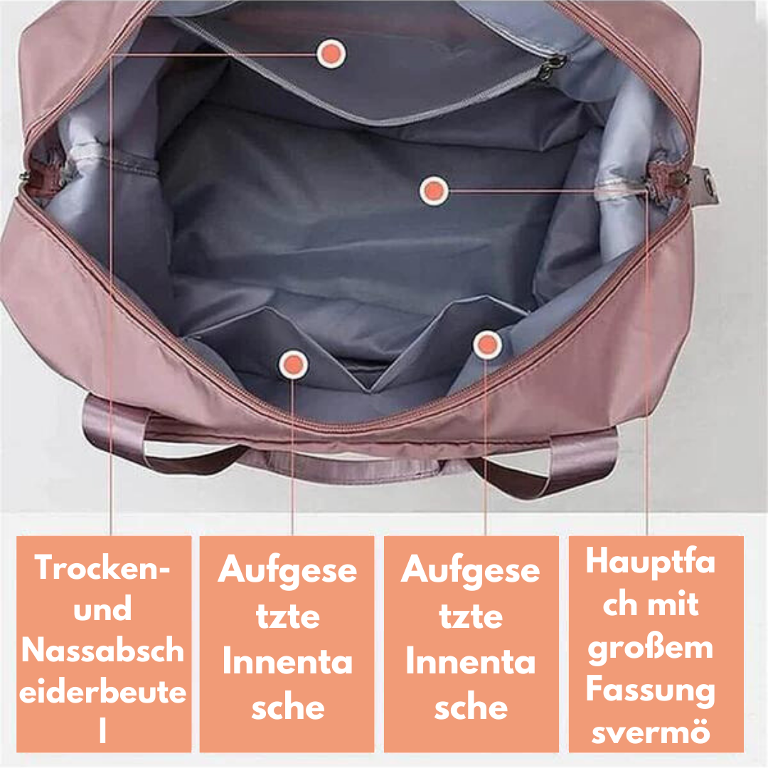 Wasserdichte Reisetasche mit großem Volumen, faltbar