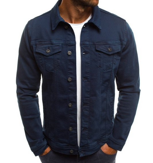 Jeansjacke für den Frühling mit Knöpfen