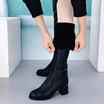 Gefütterte Overknee-Stiefel