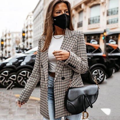 Blazer mit Karomuster