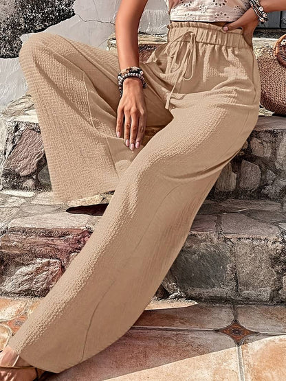 Damen Hose mit weitem Beinbund