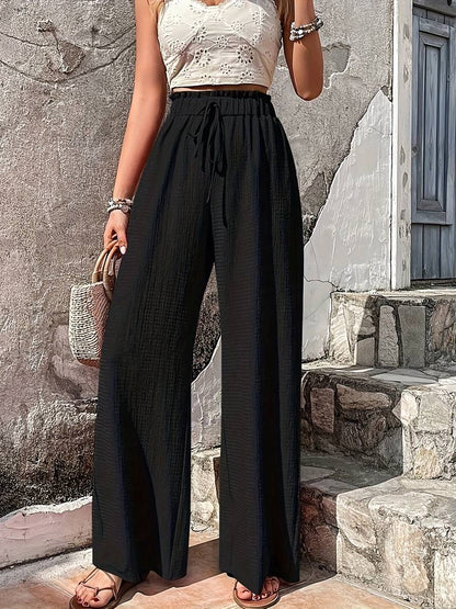 Damen Hose mit weitem Beinbund