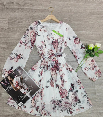 Damen Kleid mit Blumendruck