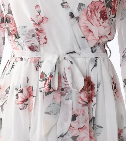 Damen Kleid mit Blumendruck