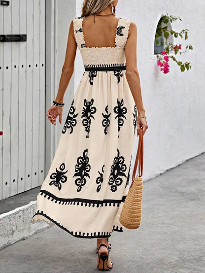 Damen-Maxikleid – Ärmellos, Trägerdesign
