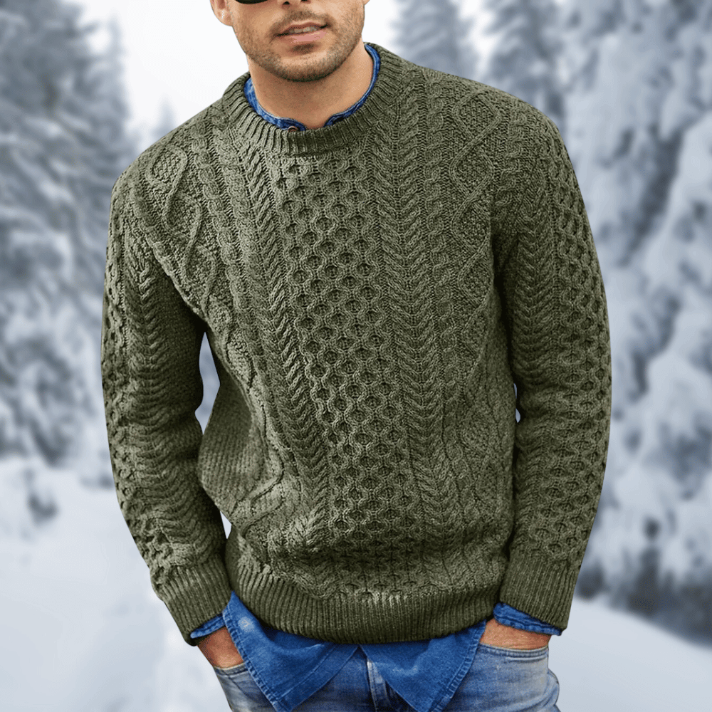 Kuscheliger langärmeliger Strickpullover