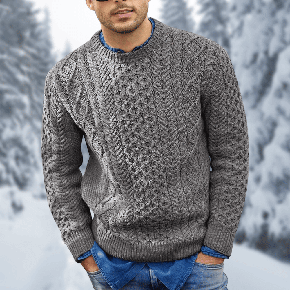 Kuscheliger langärmeliger Strickpullover