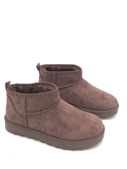 Braune Ankle Boots gefüttert