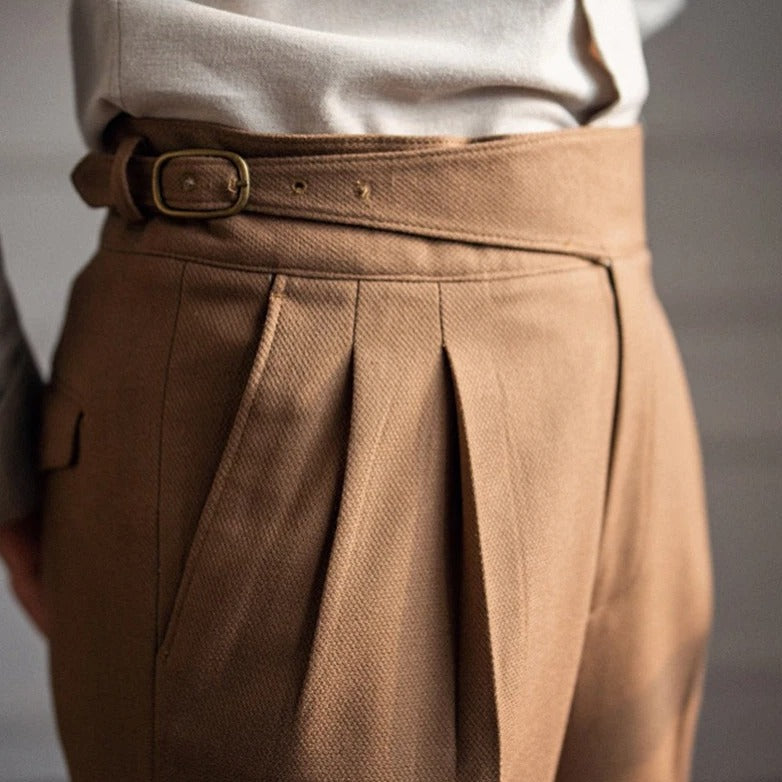 Herren-Bundfaltenhose
