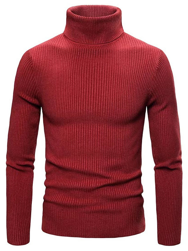 Herren Rollkragenpullover aus Wolle