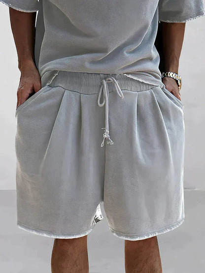 Herren Zweiteiliges Oversize-Set mit elastischem Bund