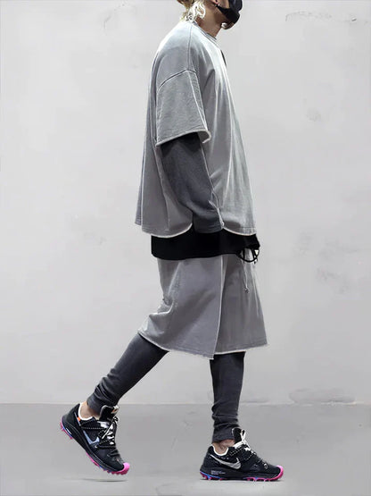 Herren Zweiteiliges Oversize-Set mit elastischem Bund