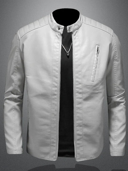 Herrenjacke – Minimalistisches Design, Reißverschluss