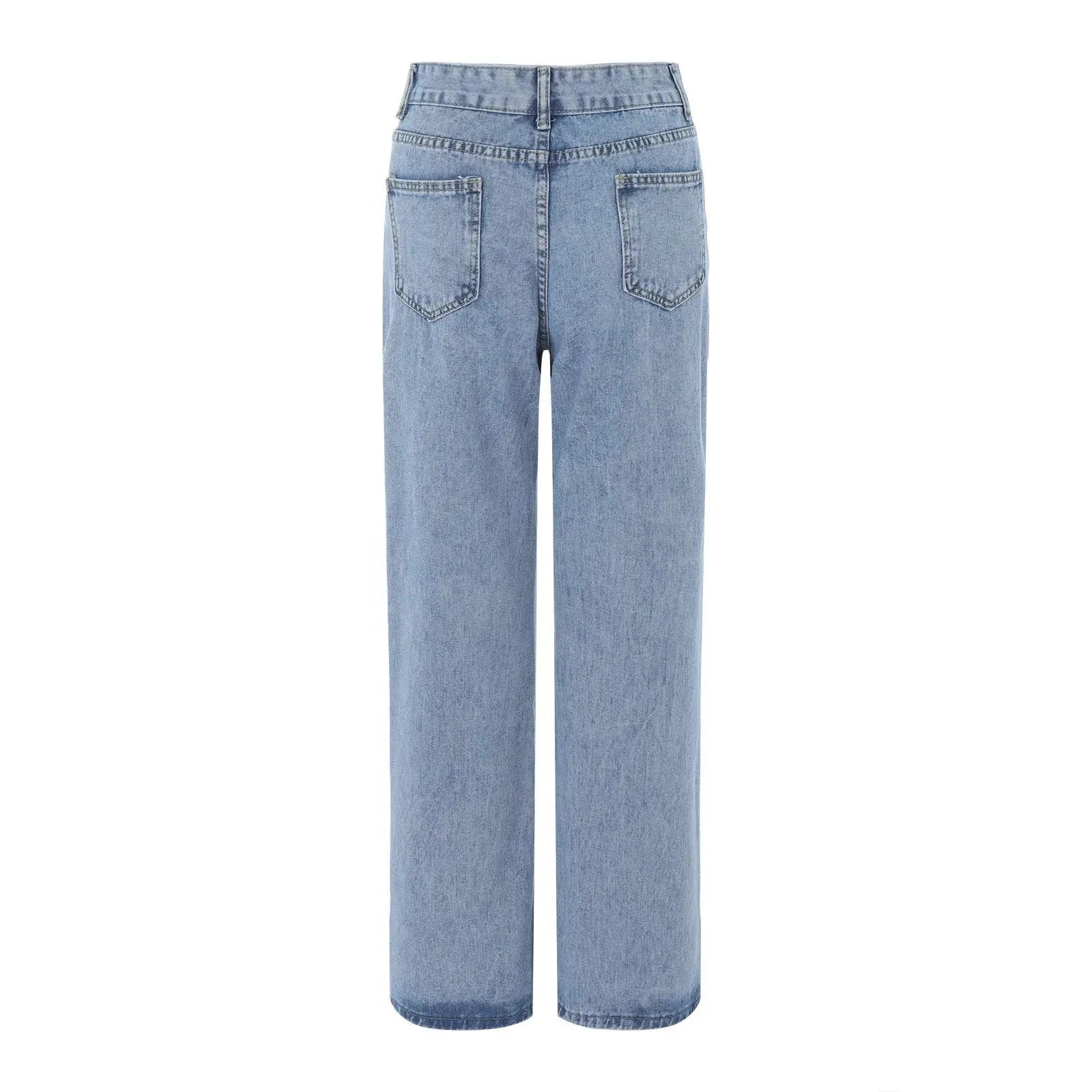 Jeans mit hohem Bund und weitem Schnitt