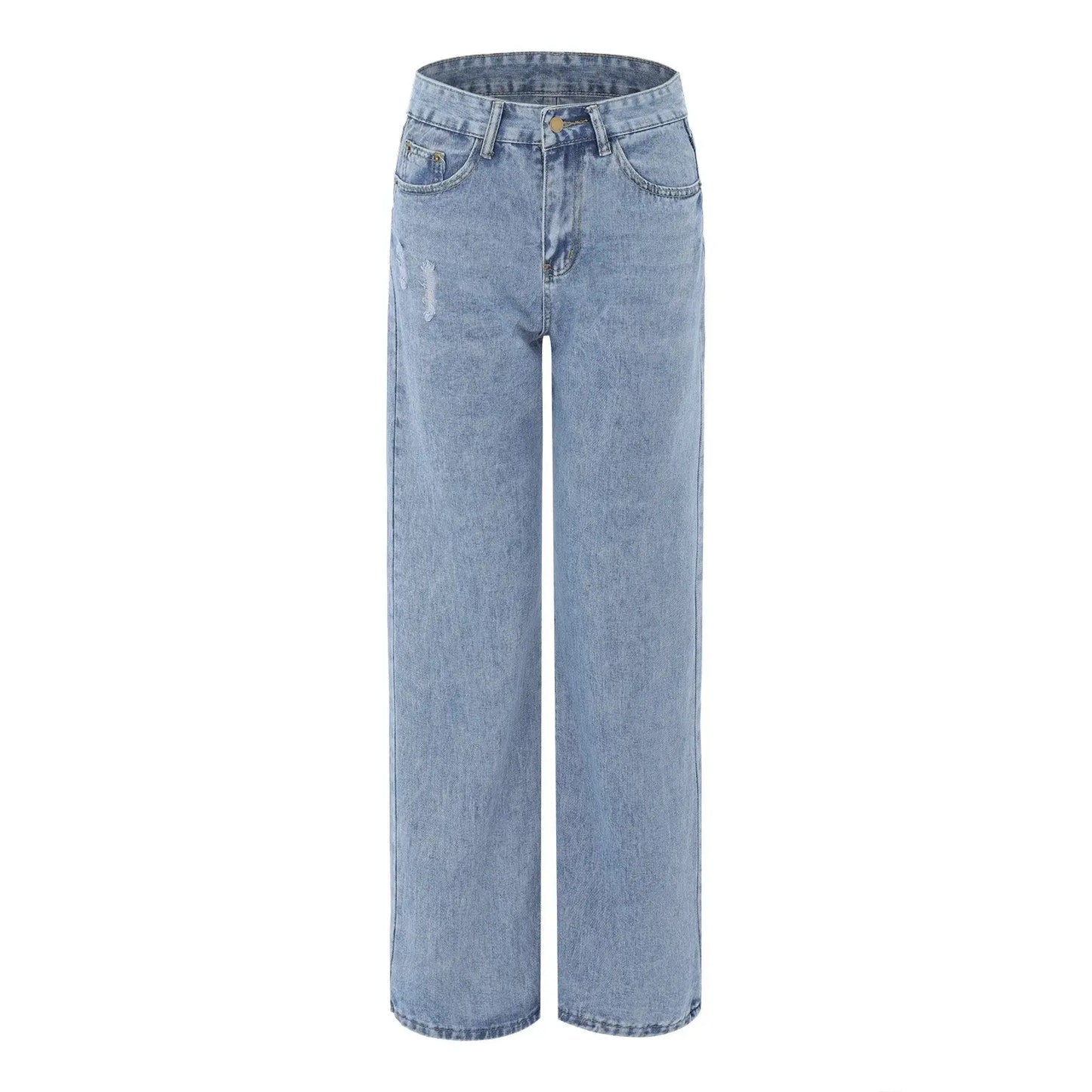 Jeans mit hohem Bund und weitem Schnitt