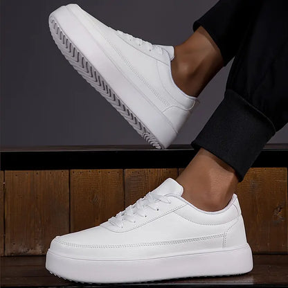 Klassisch Weiße Herren Sneaker