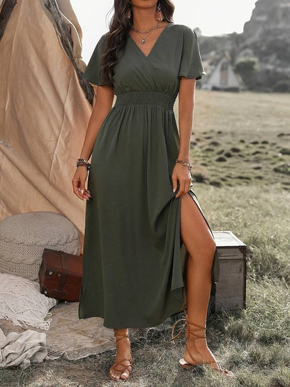 Kurzarmkleid mit Chorkragen Sommerklang