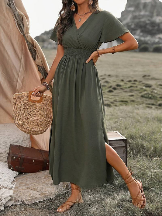 Kurzarmkleid mit Chorkragen Sommerklang
