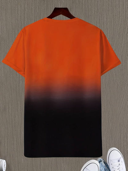 Lässiges Rundhals-T-Shirt mit Schriftzug für Herren