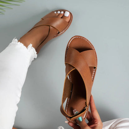 Ledersandalen mit Schnalle