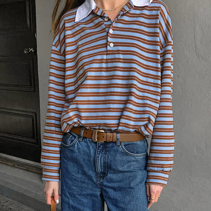 Polo Sweater gestreift