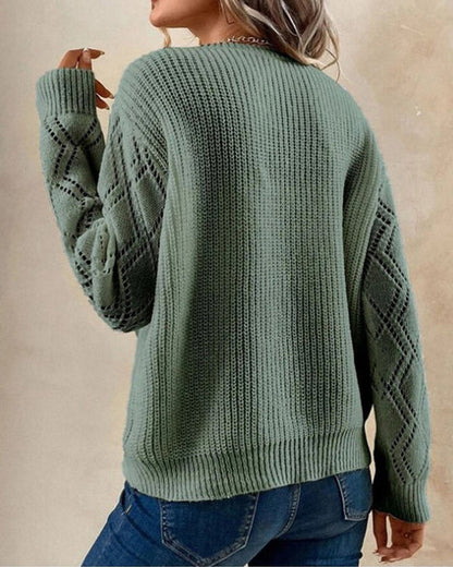Pullover mit V Ausschnitt