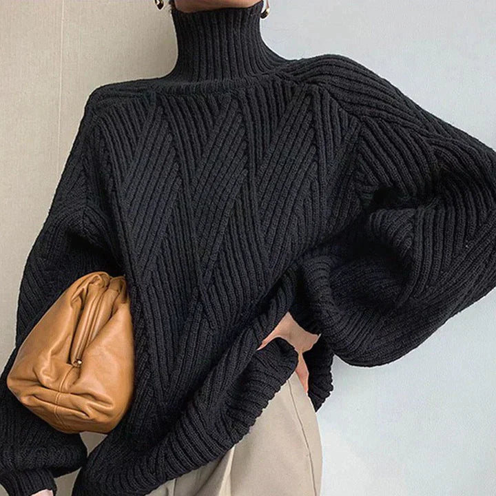 Rollkragenpullover mit modernem Schnitt
