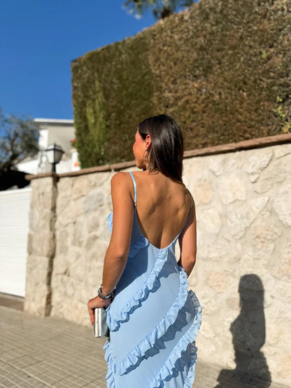 Sommer-Rüschenkleid für Damen