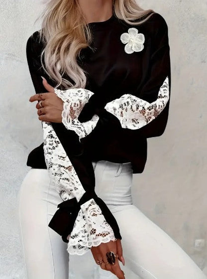 Stylische Bluse mit floralem Muster