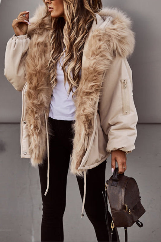 Stylischer Parka mit Fell