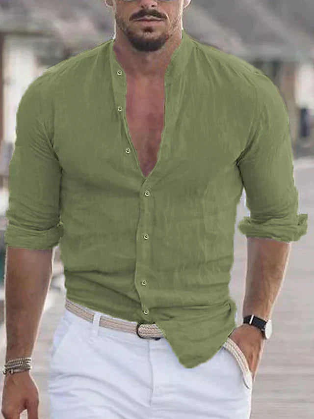 Stylisches Leinenhemd