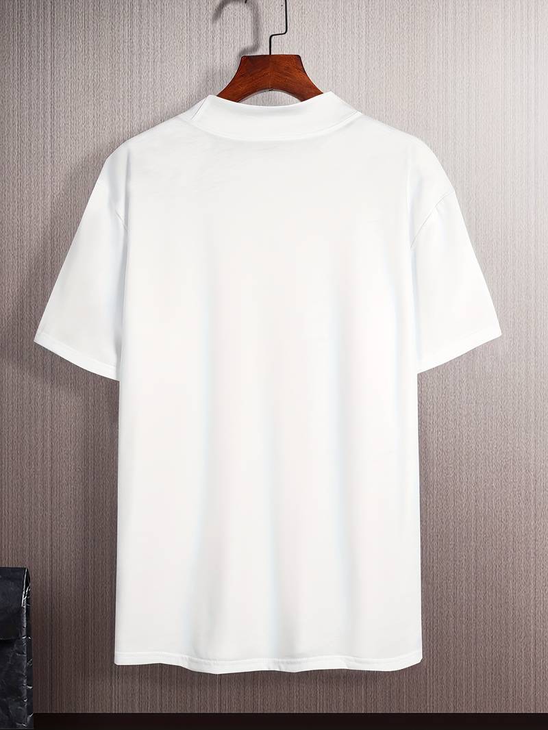 T-shirt mit hohem Kragen
