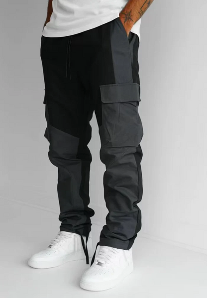 Zweifarbige Cargohose für Herren
