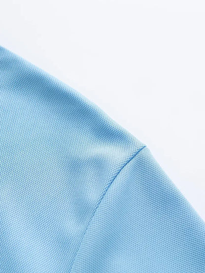 Herren-Hemd – Knopfverschluss – Materialmix – geeignet für Frühling und Sommer