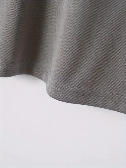 Herren-Hemd – Knopfverschluss – Materialmix – geeignet für Frühling und Sommer