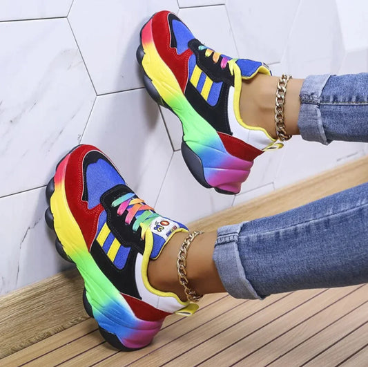 farbenfrohe, stylische Sneaker Damen